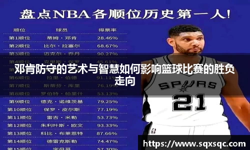 邓肯防守的艺术与智慧如何影响篮球比赛的胜负走向