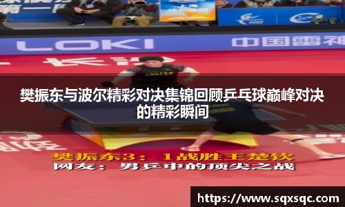 樊振东与波尔精彩对决集锦回顾乒乓球巅峰对决的精彩瞬间